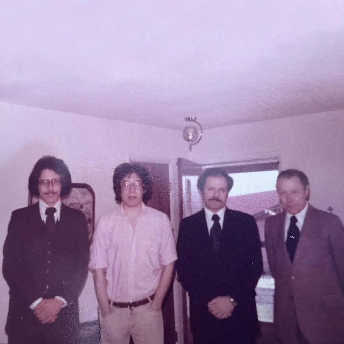 Ralph Bradley Sr. with his three sons in the early 1970s.
