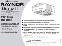 Ultra II with WiFi Instruction — Northfield, IL — Raynor Door Company